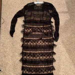 Anthropologie- Midi lace dress